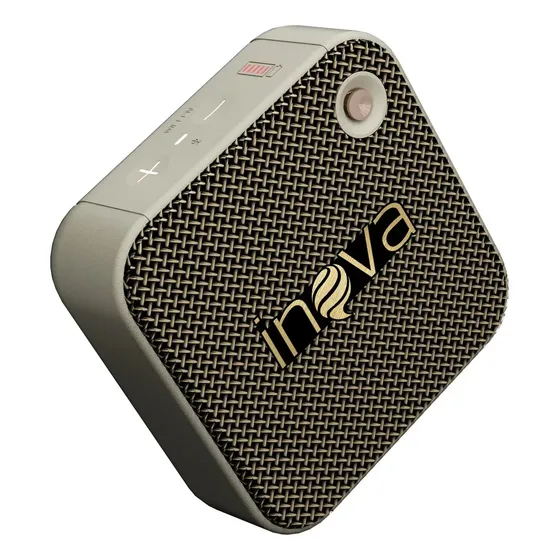 Caixa Caixinha De Som Tws Bluetooth Portátil Com Usb Y Radio Cor Amarelo