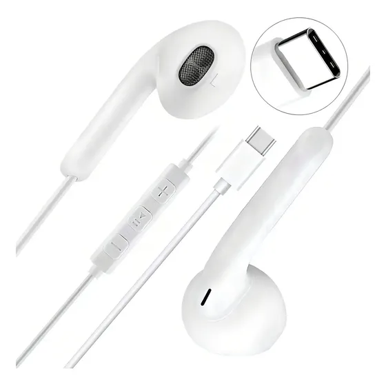 Fone De Ouvido Tipo C Com Microfone Para Samsung E Xiaomi Fone De Ouvido Tipo C Com Microfone Para Samsung E Xiaomi