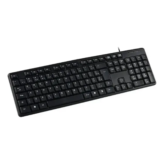 Teclado USB C3Tech KB-12 ABNT2 Slim Resistente a Água Preto