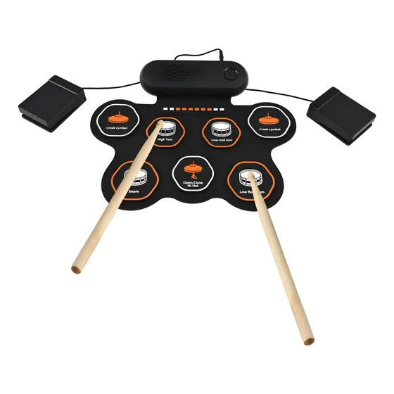 Conjunto De Bateria Eletrônica Instrumentos Musicais 3w Spea