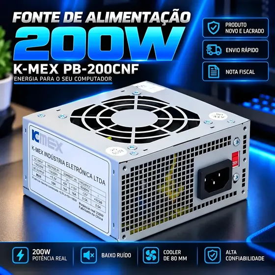 Fonte Sfx 200w P/ Gabinete Slim Compacto Mini Itx Micro Atx