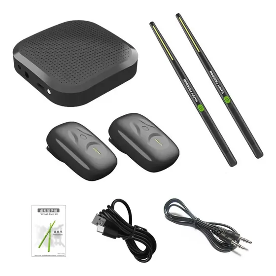 Kit Bateria Eletrônica Virtual Com Pedal Bluetooth E Yc