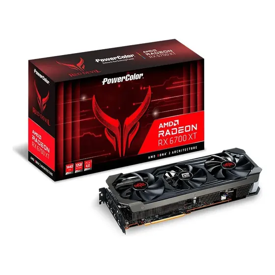Placa Gráfica Powercolor Red Devil Amd Radeon Rx 6700 Xt 12g