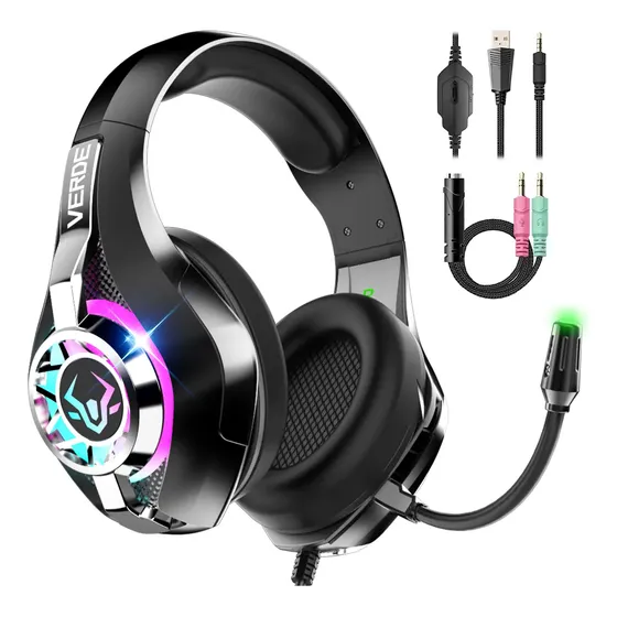 Fone Ouvido Headset Gamer Para Pc Celular Ps4 Ps5 Xbox Rgb