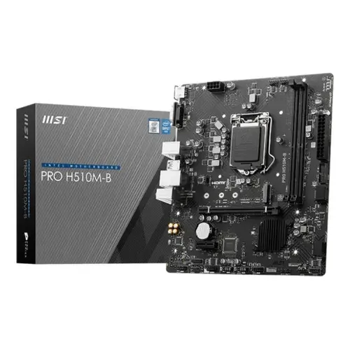 Placa Mãe Msi Pro H510m-b Chipset H470 Intel Lga 1200 Matx