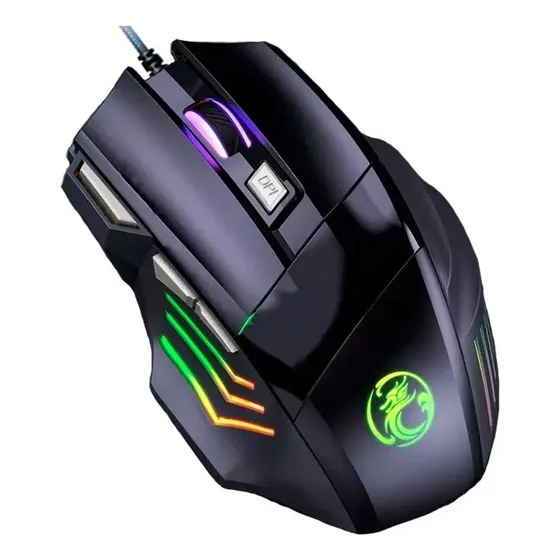 Mouse Gamer Exbom MS-G260 USB 3200 dpi 7 Botões LED