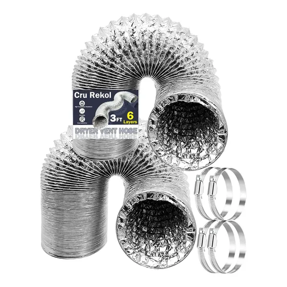 Mangueira De Ventilação Flexível De Secador De 4 Polegadas, Mangueira De Ventilação Flexível De Secador De 4 Polegadas,