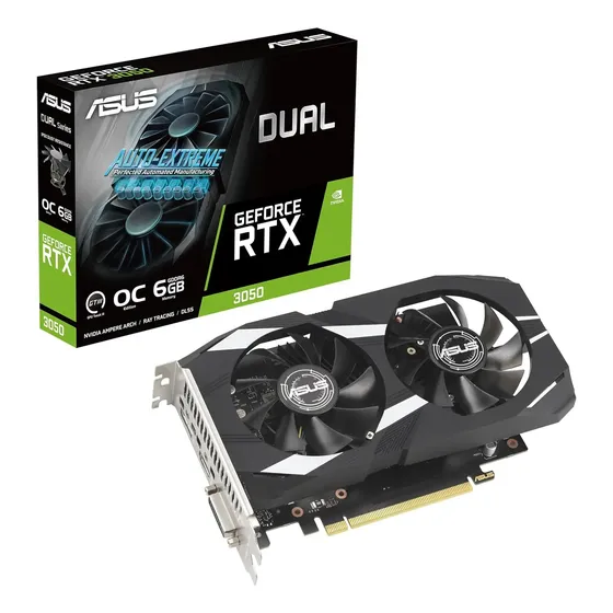 Placa Gráfica Asus Dual Nvidia Geforce Rtx 3050 6gb Oc Placa Gráfica Asus Dual Nvidia Geforce Rtx 3050 6gb Oc