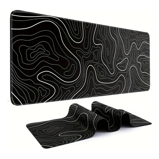 Mouse Pad Gamer Extra Grande Antiderrapante Preto