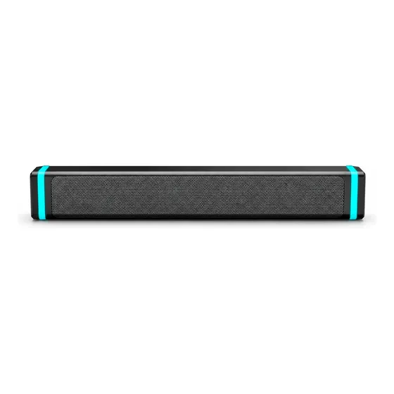 Caixa De Som Soundbar Para Pc Com Rgb Áudio De Mesa Para Monitor E Computador Preto [detectores De Voltagem]