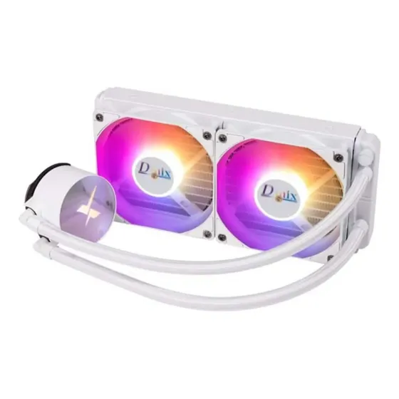 Watercooler 240mm P/ Amd E Intel 1700 Led Rgb Branco Preto