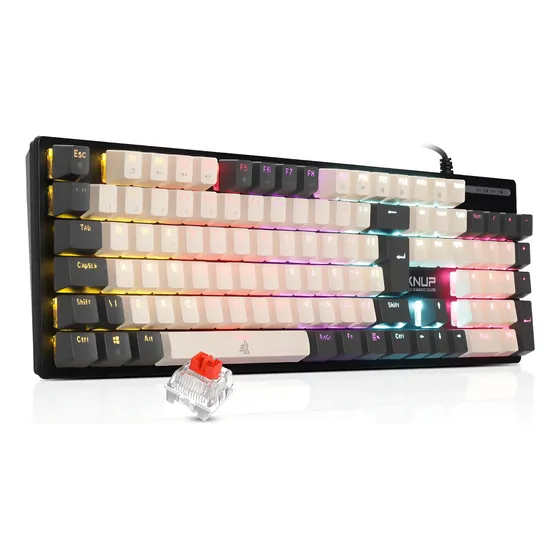 Teclado Mecânico Gamer Switch Red Anti Ghosting Rainbow Usb