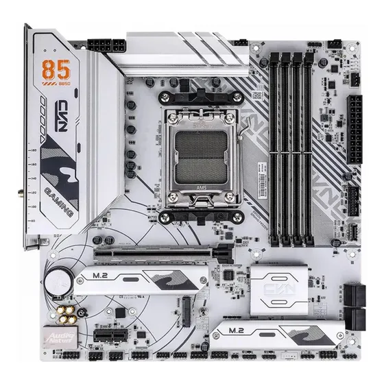 Placa Mãe Colorful Cvn B850m Frozen Am5 Ddr5 Branca