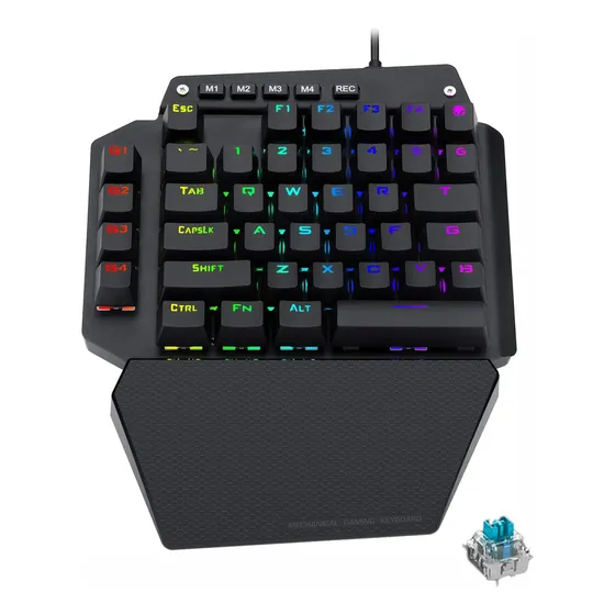 Teclado Mecânico Gamer Para Uma Mão Rgb Hotswap Programável Teclado Mecânico Gamer Para Uma Mão Rgb Hotswap Programável
