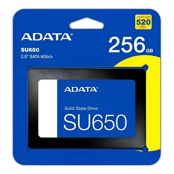 Ssd 256gb Adata Su650 Sata 520/450 Mbps 2.5