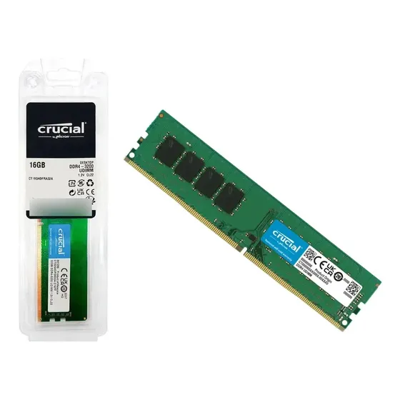 Memória Ram Crucial 16gb Ddr4 3200mhz Para Pc Desktop