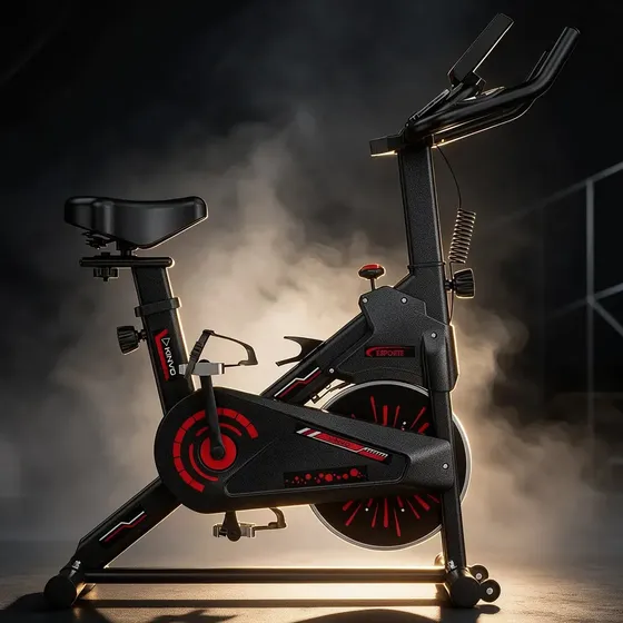 Bicicleta Spinning KiNVO SPN-02B com Volante de 10 kg e Assento Ajustável Bicicleta Spinning KiNVO SPN-02B com Volante de 10 kg e Assento Ajustável