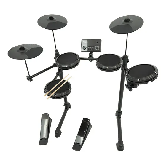 Bateria Eletrônica SONN SN-200F com 7 Pads, USB MIDI e Módulo Digital
