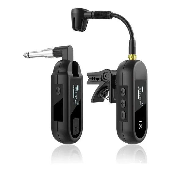 Microfone De Sax Uhf M03 Recarregável Sem Fio