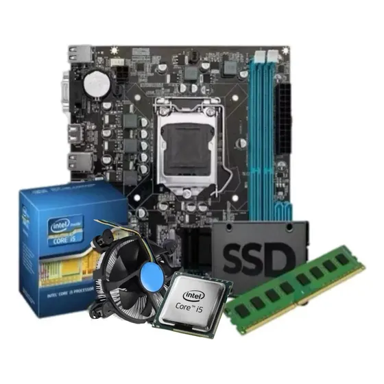 Kit Upgrade I5 4570 Placa H81 16gb Ddr3 Ssd 240gb Preto