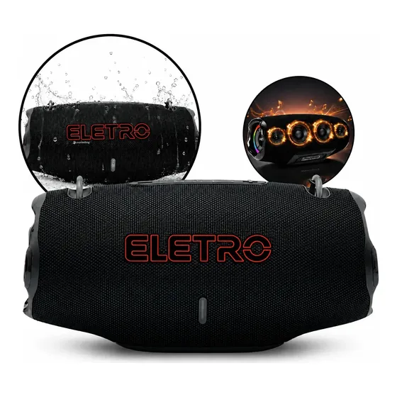 Caixa De Som Bluetooth 500w Graves Super Potente Muito Alta