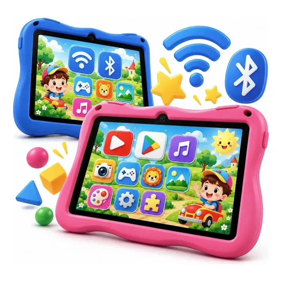 Tablet Infantil Criança Kids Azul/rosa 8gb 128gb Jogos Wi-fi
