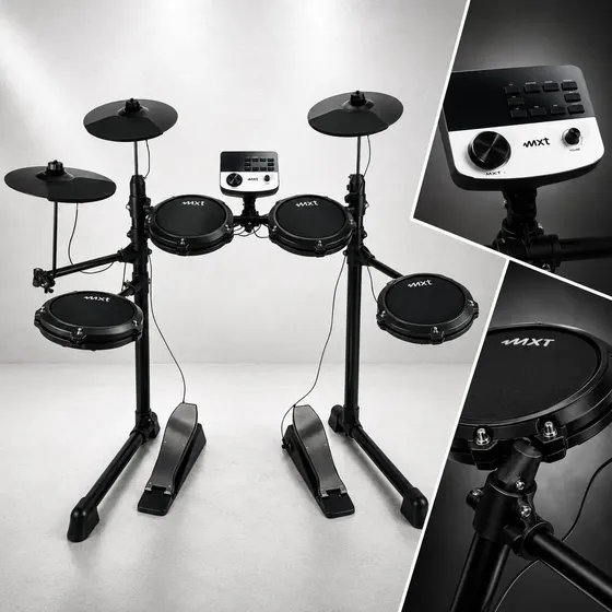 Bateria Eletrônica Mxt 7 Pads Md200c