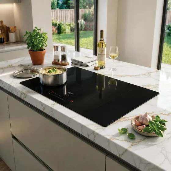 Cooktop De Indução 5 Zonas Dako Supreme Com Mesa de Vitrocerâmico 7200w Cooktop De Indução 5 Zonas Dako Supreme Com Mesa de Vitrocerâmico 7200w