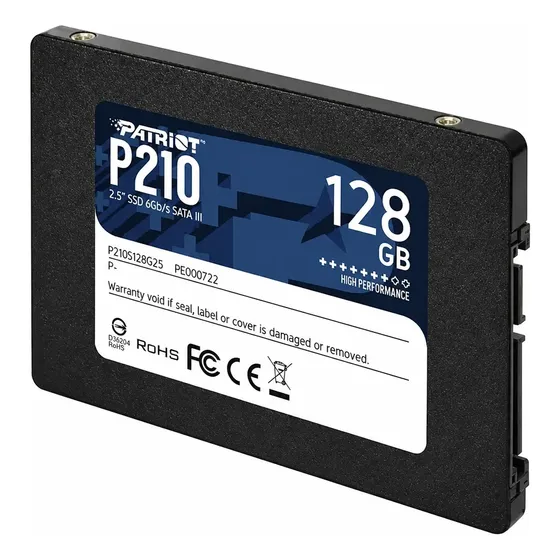 Ssd Patriot P210 128gb Sata Iii P210s128g25 Patriot - Preto