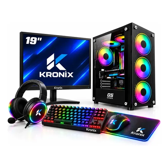 Pc Gamer Completo Cpu Amd A8 16gb Computador Game Ssd 240