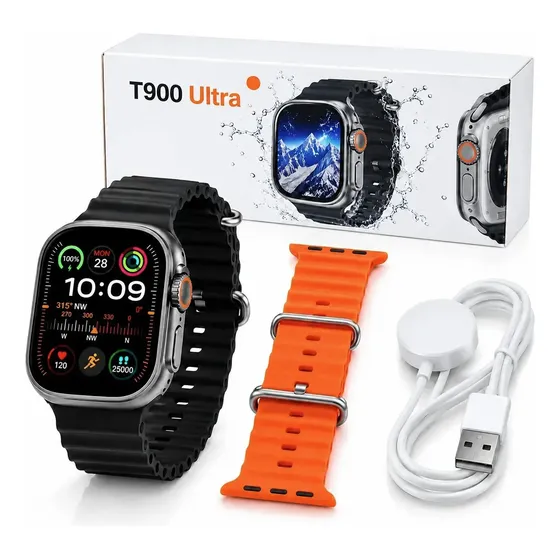 Smartwatch T900 Ultra 49mm Bluetooth Chamadas Android Ios