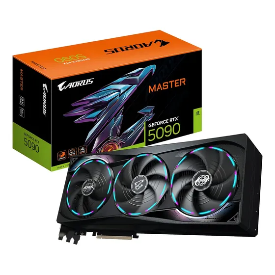 Placa De Vídeo Nvidia Gigabyte Master Rtx 5090 Gv-n5090aorus