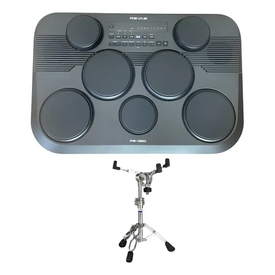 Bateria Eletrônica Roland Portátil Revas Pb-350 + Suporte