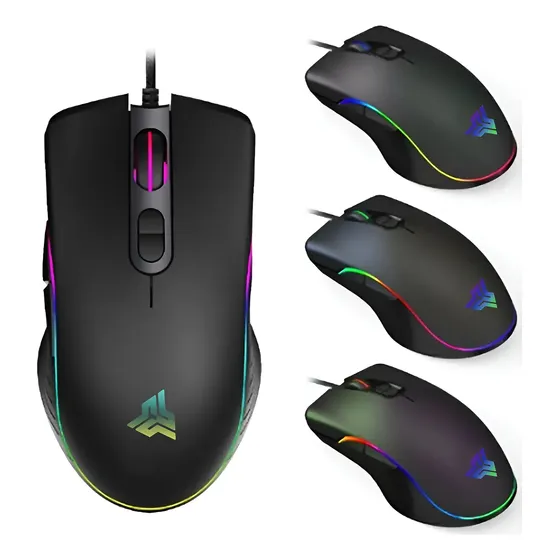Mouse Gamer Thype Th-008 Óptico Rgb 4800 Dpi 7 Botões Usb