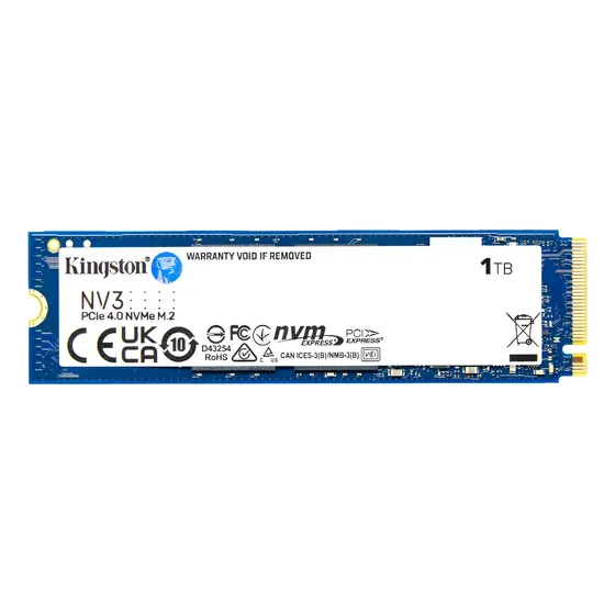 Ssd Kingston Nv3 1tb M.2 2280 Pcie 4.0 Nvme 6000 Mb/s