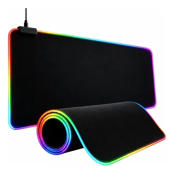 Mouse Pad Gamer Rgb 80x30cm Iluminado Antiderrapante Premium