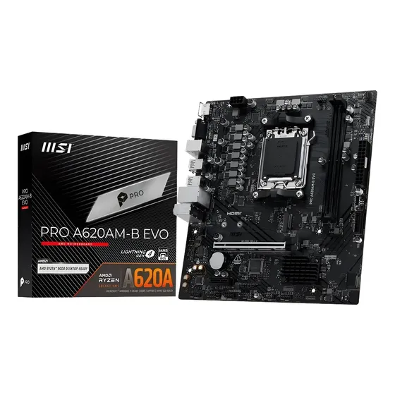 Placa Mãe Msi Pro A620am - B Evo Amd Am5 Matx Ddr5