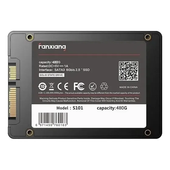 SSD Interno FanXiang S101 480 GB SATA III Para PC e Notebook SSD Interno FanXiang S101 480 GB SATA III Para PC e Notebook