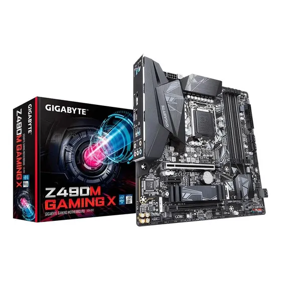 Placa-mãe Gigabyte Z490m Gaming X Lga1200 Matx Ddr4 Preto
