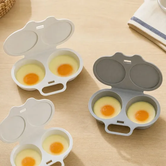 Pacote Com 3 Unidades Para Microondas Egg Poacher Pacote Com 3 Unidades Para Microondas Egg Poacher