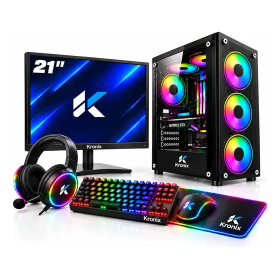 Pc Gamer 32gb I7 Xeon Completo + Kit Game + Gtx 8gb Ddr5