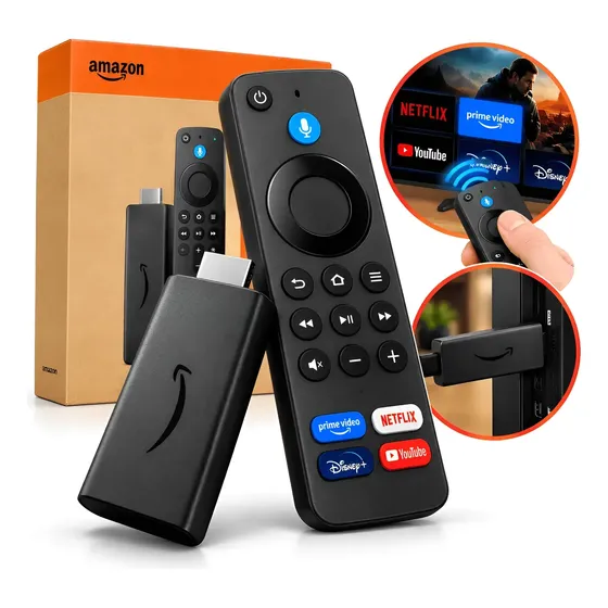 Amazon Fire Tv Stick 4k 8gb Com Alexa Preto Amazon Fire Tv Stick 4k 8gb Com Alexa Preto