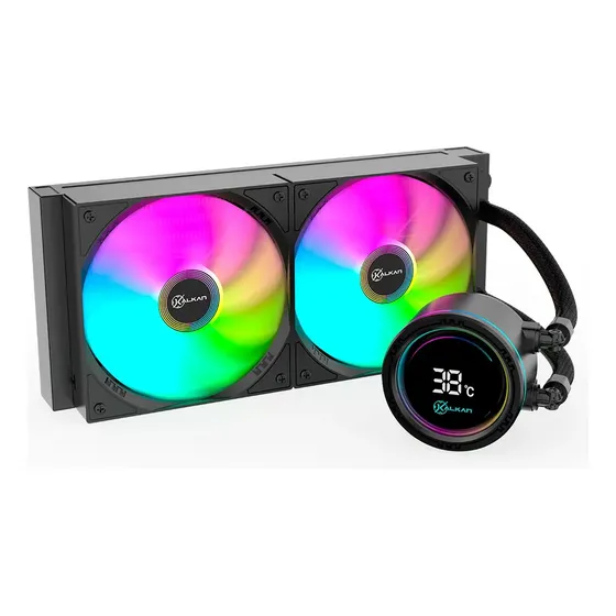 Water Cooler Gamer Kalkan Alpha 240 Argb Disp, Preto Water Cooler Gamer Kalkan Alpha 240 Argb Disp, Preto
