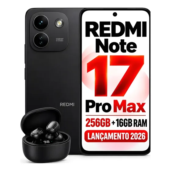 Redmi Note 17 Pro Max 256gb+16gb Ram 5g Dual Sim + Brinde