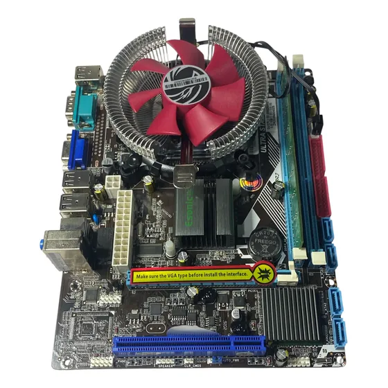 Kit Placa Ddr3 775+pentium Dual Core+cooler+memória 2gb Ddr3