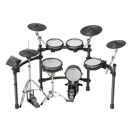 Bateria Eletrônica Nux Dm-8 9 Peças Bt All Mesh Head Preto