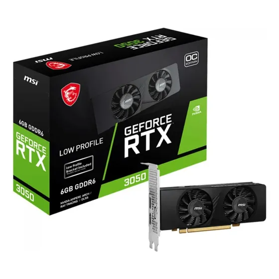 Placa De Video Msi Rtx 3050 Lp 6gb Gddr6 Oc