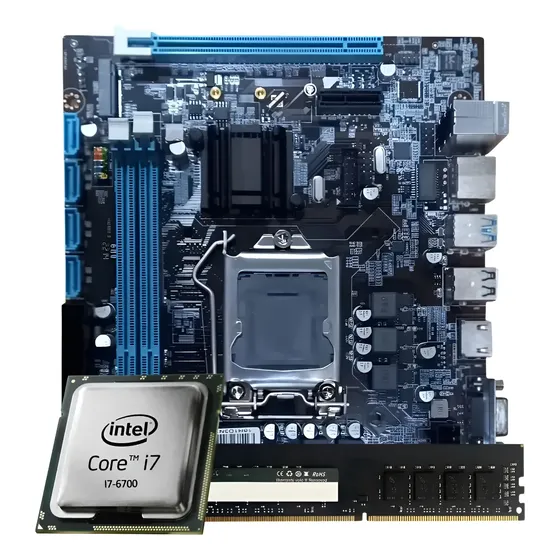 Kit Upgrade Intel Core I7 6ª Geração + Placa H110 + Ddr4 8gb