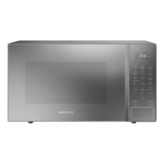 Micro-ondas Brastemp 32 Litros Cor Cinza Espelhado Com Menu Micro-ondas Brastemp 32 Litros Cor Cinza Espelhado Com Menu