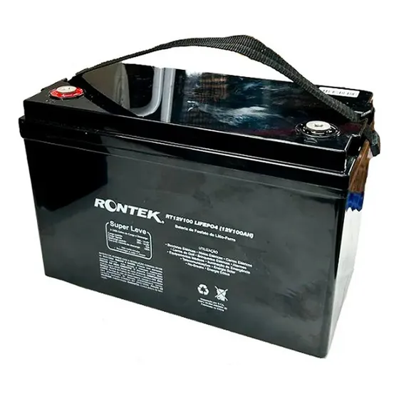 Bateria Lifepo4 12v 100ah Lítio Solar Náutica Rontek